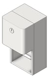 3D Shaded Image of ToiletRollHolder SurfaceMount ASIJDMacDonald Roval HideARoll Twin