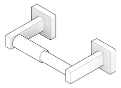 3D Documentation Image of ToiletRollHolder SurfaceMount ASIJDMacDonald SS Single