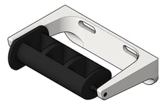 3D Shaded Image of ToiletRollHolder SurfaceMount ASIJDMacDonald Single