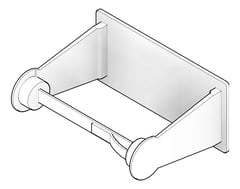 3D Documentation Image of ToiletRollHolder SurfaceMount ASIJDMacDonald Single Large
