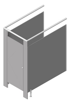 3D Shaded Image of Cubicle FloorMounted ASIJDMacDonald Tranquility