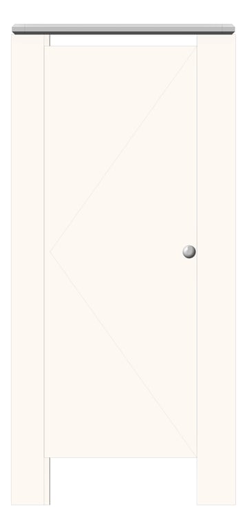 Front Image of Cubicle FloorMounted ASIJDMacDonald Tranquility TallerDoor