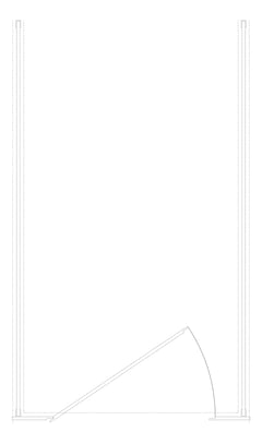 Plan Image of Cubicle FloorToCeilingMounted ASIJDMacDonald Tranquility FullPrivacy