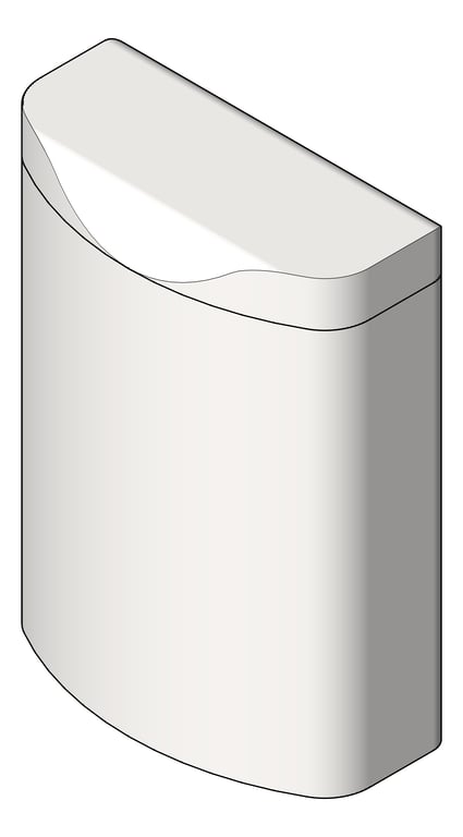 SanitaryWasteBin SurfaceMount ASIJDMacDonald Roval