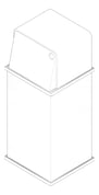 3D Documentation Image of WasteBin FreeStanding ASIJDMacDonald Traditional