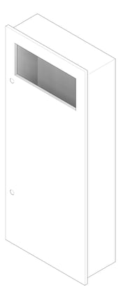 3D Documentation Image of WasteBin Recessed ASIJDMacDonald Simplicity