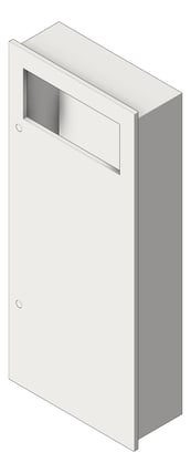 3D Shaded Image of WasteBin Recessed ASIJDMacDonald Simplicity