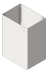 3D Shaded Image of WasteBin SurfaceMount ASIJDMacDonald Traditional