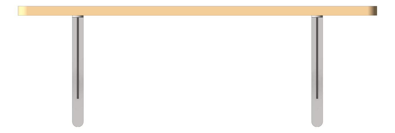 Front Image of Bench WallMount ASI Hardwood