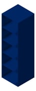 3D Shaded Image of CubbyLocker Phenolic ASI FiveTier
