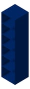 3D Shaded Image of CubbyLocker Phenolic ASI SixTier