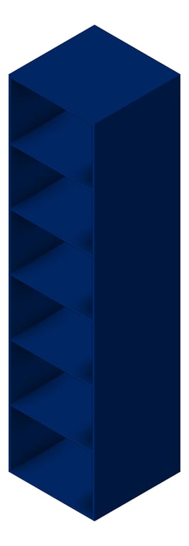 Image of CubbyLocker Phenolic ASI SixTier