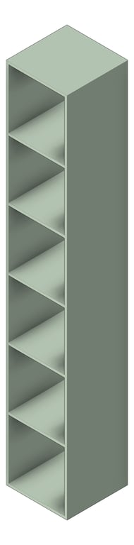 CubbyLocker Plastic ASI SixTier