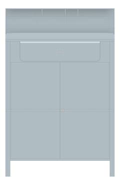 Front Image of Desk FloorMount ASI CabinetShop