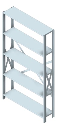 3D Shaded Image of Shelving Open ASI PerformancePlus