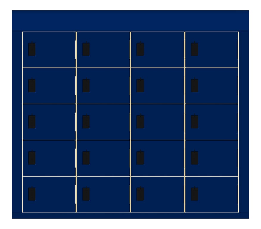 Front Image of LockerArray Phenolic ASI Traditional