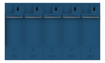 Front Image of LockerArray Plastic ASI Pro HDPE