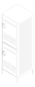 3D Documentation Image of Locker Metal ASI Competitor DoubleTier