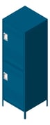 3D Shaded Image of Locker Metal ASI Competitor DoubleTier