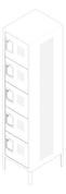 3D Documentation Image of Locker Metal ASI Competitor FiveTier