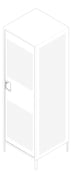 3D Documentation Image of Locker Metal ASI Competitor SingleTier