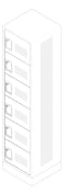 3D Documentation Image of Locker Metal ASI Competitor SixTier