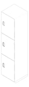3D Documentation Image of Locker Phenolic ASI Traditional TripleTier