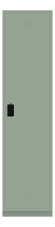 Front Image of Locker Plastic ASI TraditionalPlus SingleTier