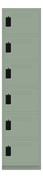Front Image of Locker Plastic ASI Traditional SixTier