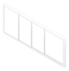 3D Documentation Image of Board Bulletin ASI HorizontalSliders Forbo Triple