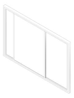 3D Documentation Image of Board Bulletin ASI HorizontalSliders NaturalCork Single