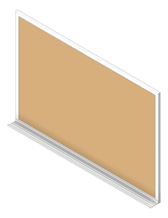3D Shaded Image of Board Bulletin ASI NaturalCork 9300