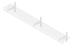 3D Documentation Image of CoatRack SurfaceMount ASI StudentLine