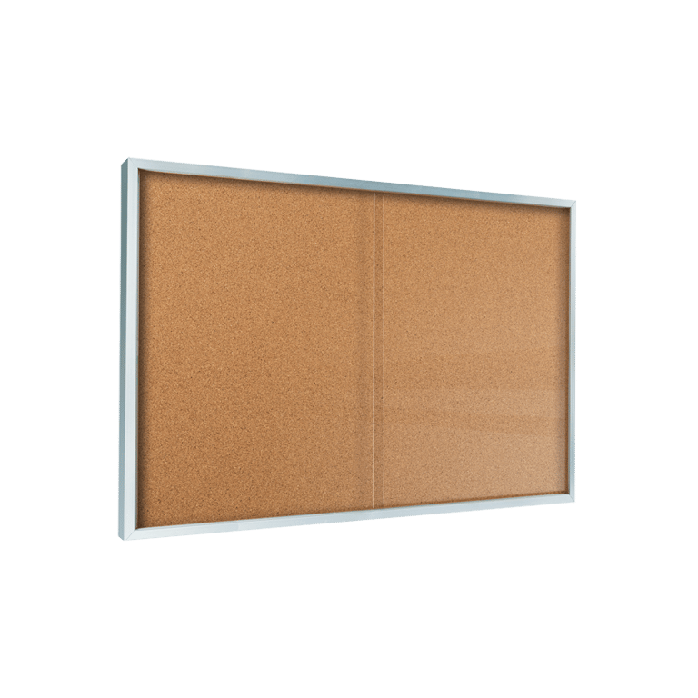 ASI-VisualDisplayProducts_SlidingGlass-BulletinDirectory.png Image of Cabinet WallMount ASI BulletinDirectory SlidingGlass