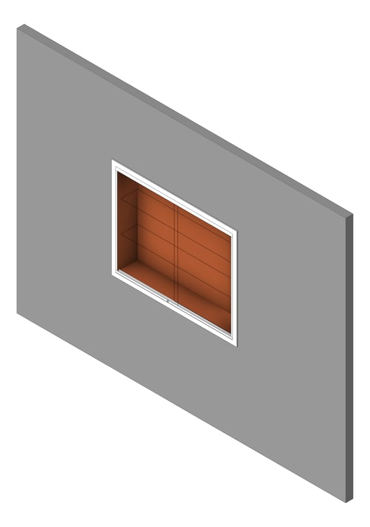 Cabinet Recessed ASI DisplayCase SlidingGlass