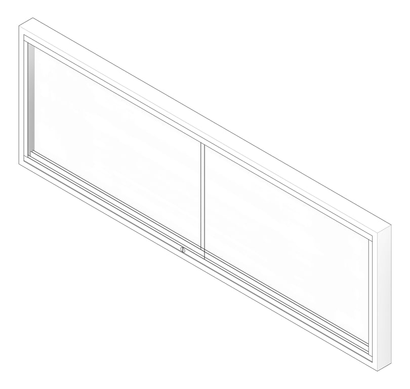 3D Documentation Image of Cabinet WallMount ASI BulletinDirectory SlidingGlass