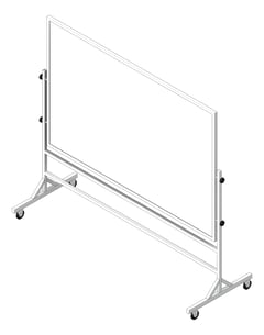 3D Shaded Image of Board Marker ASI MobileUnit Fixed Porcelain