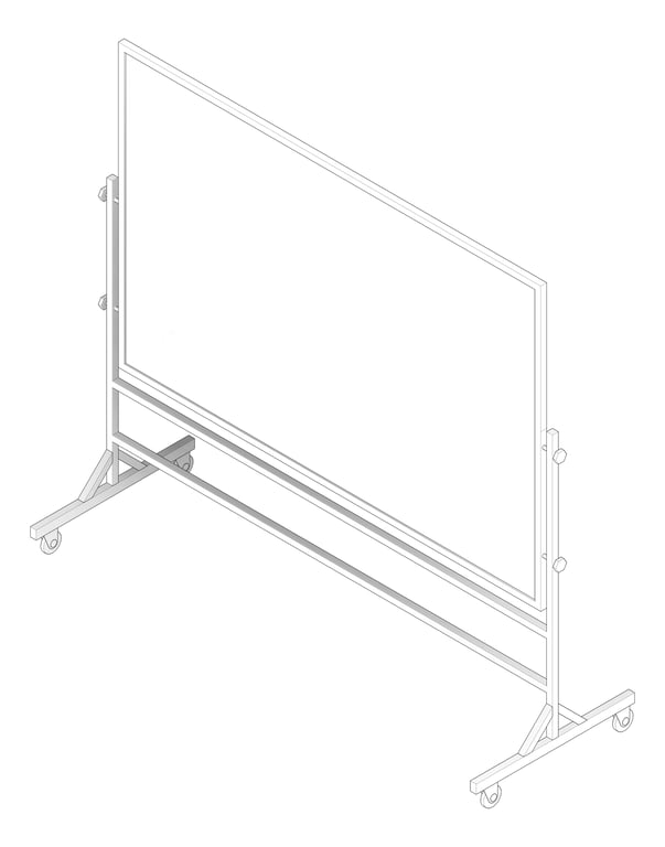 3D Documentation Image of Board Marker ASI MobileUnit Reversible Porcelain