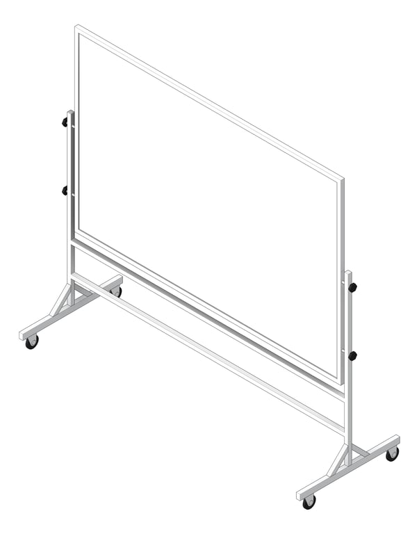 Board Marker ASI MobileUnit Reversible Porcelain