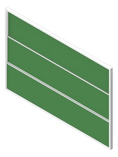 3D Shaded Image of Board Marker ASI VerticalSliders Porcelain Double