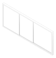 3D Documentation Image of Board Tack ASI HorizontalSliders FabricTac Double