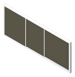 3D Shaded Image of Board Tack ASI HorizontalSliders FabricTac Double