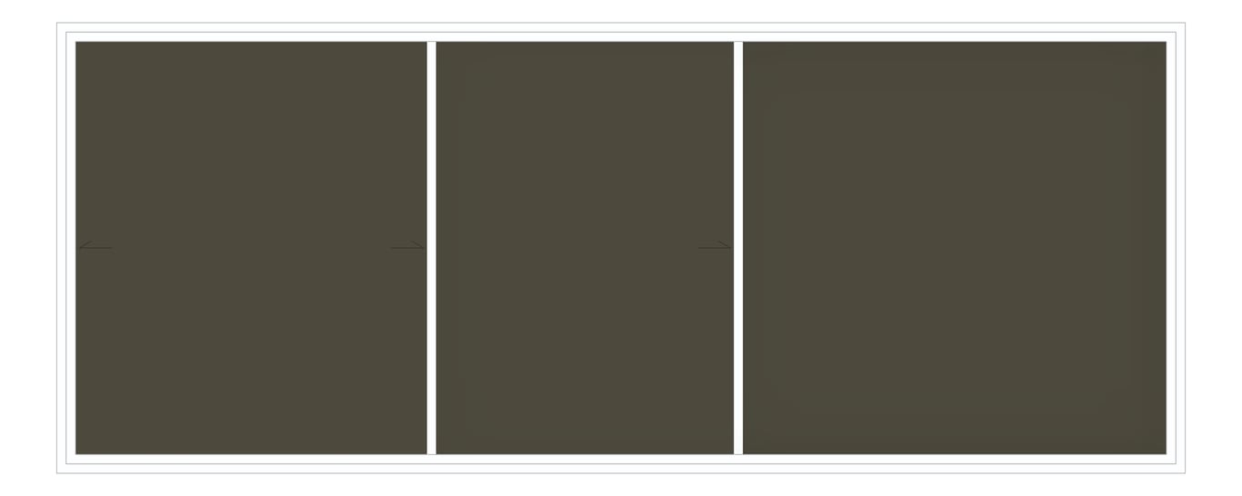 Front Image of Board Tack ASI HorizontalSliders FabricTac Double