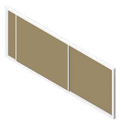 3D Shaded Image of Board Tack ASI HorizontalSliders FabricTac Single