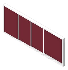 3D Shaded Image of Board Tack ASI HorizontalSliders FabricTac Triple