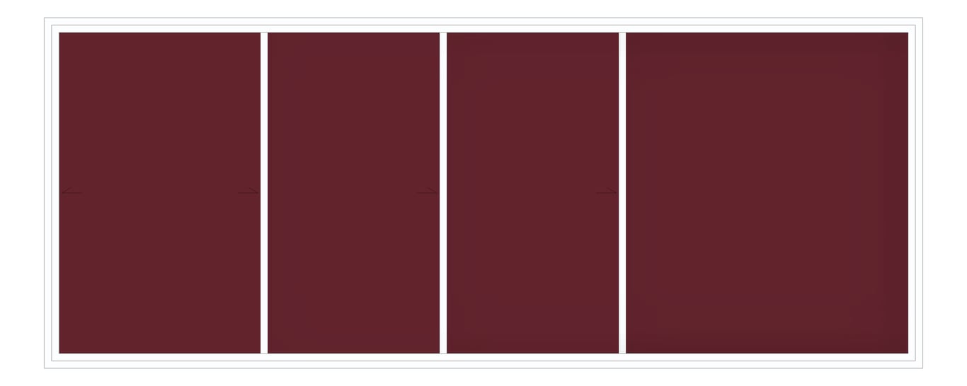 Front Image of Board Tack ASI HorizontalSliders FabricTac Triple