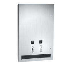 0468-2.png Image of SanitaryDispenser SemiRecessed ASI Dual