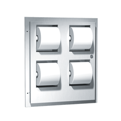 048234_ASI-ReccessedMulti-RollToiletTissueDispenser@2x.png Image of ToiletTissueDispenser Recessed ASI Traditional SanitaryNapkinDisposal 4Roll