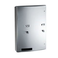 204684-9__ASI-RecessedDualSanitaryNapkinTamponDispenser@2x.png Image of SanitaryDispenser SurfaceMount ASI Roval