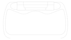 Plan Image of BabyChangeStation SurfaceMount ASI Horizontal HDPE